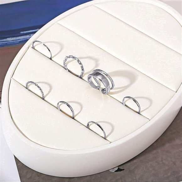 Gold Knuckle Rings Set for Women Snake Chain Stacking Ring Vintage BOHO Midi Rin - Picture 6 of 8